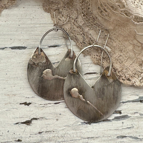 “Vera” earrings | silver patina