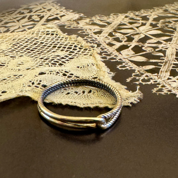 ‚Marina‘ knot ring / 24k goldplated