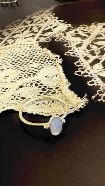 ‚Lisa’ ring mother of pearl | 925 silver