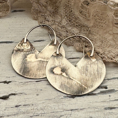 “Vera” earrings | silver patina