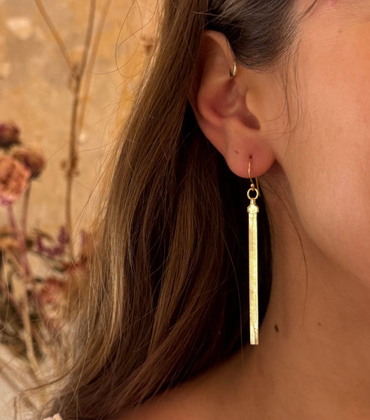 Snake earchain / 925 silver