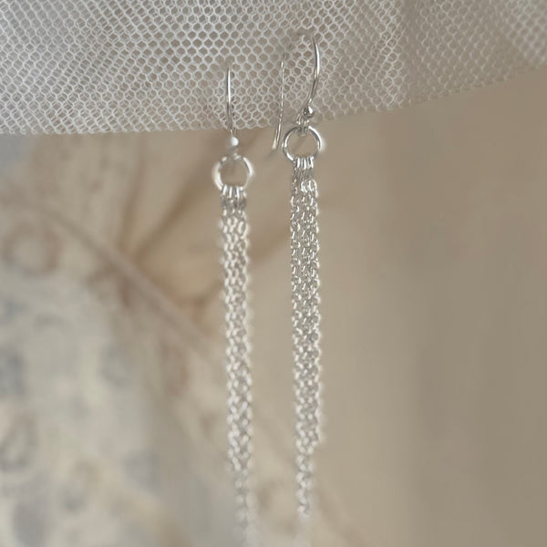 ‘multichain’ earring/ 925 silver