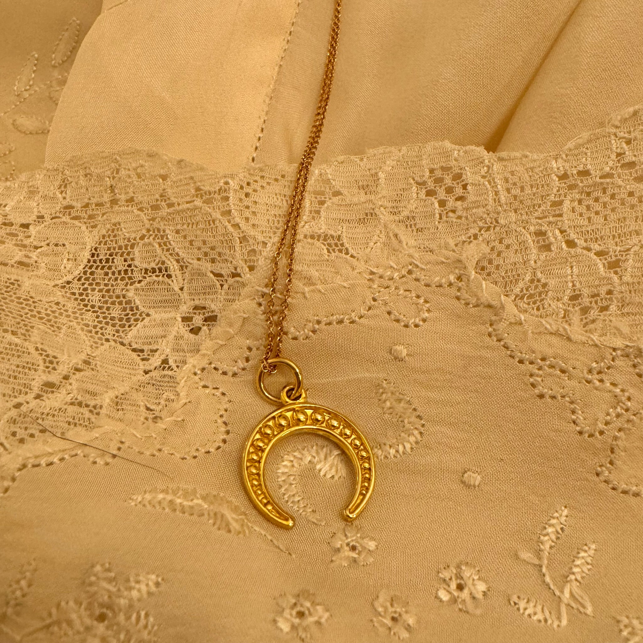 ‚Crescent bohemian moon'  | 925 Silver goldplated