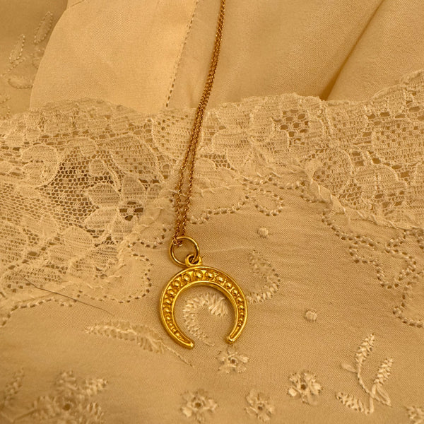 ‚Crescent bohemian moon'  | 925 Silver goldplated