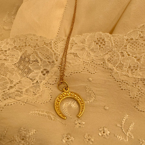 ‚Crescent bohemian moon'  | 925 Silver goldplated