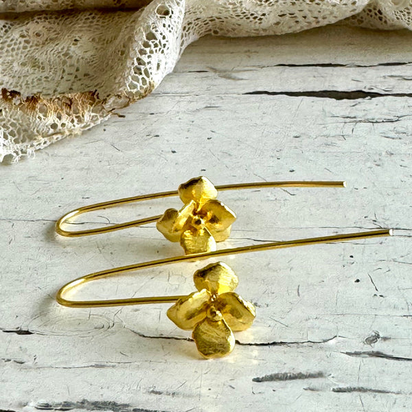 'Flower' Dangle Earrings | 925 Sterling Silver