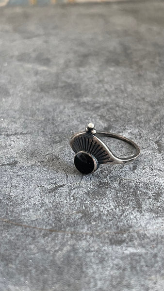 Onyx Zora ring  | 925 silver