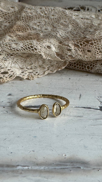 ‘Ina’ double ring / Citrine