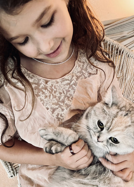 ‚Moonstone’ faceted stone necklace