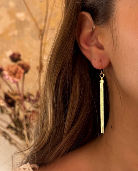 Snake earchain / gold plated