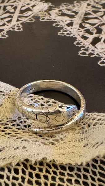 Snake ring / silver 925