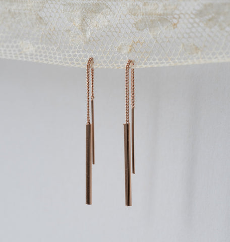 ´Bar´ earchain  / rose gold