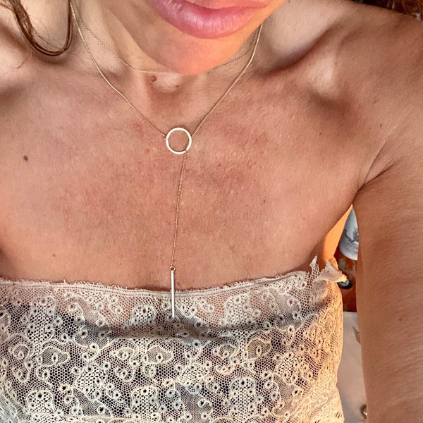 „Lazo' necklace | Oxidized silver