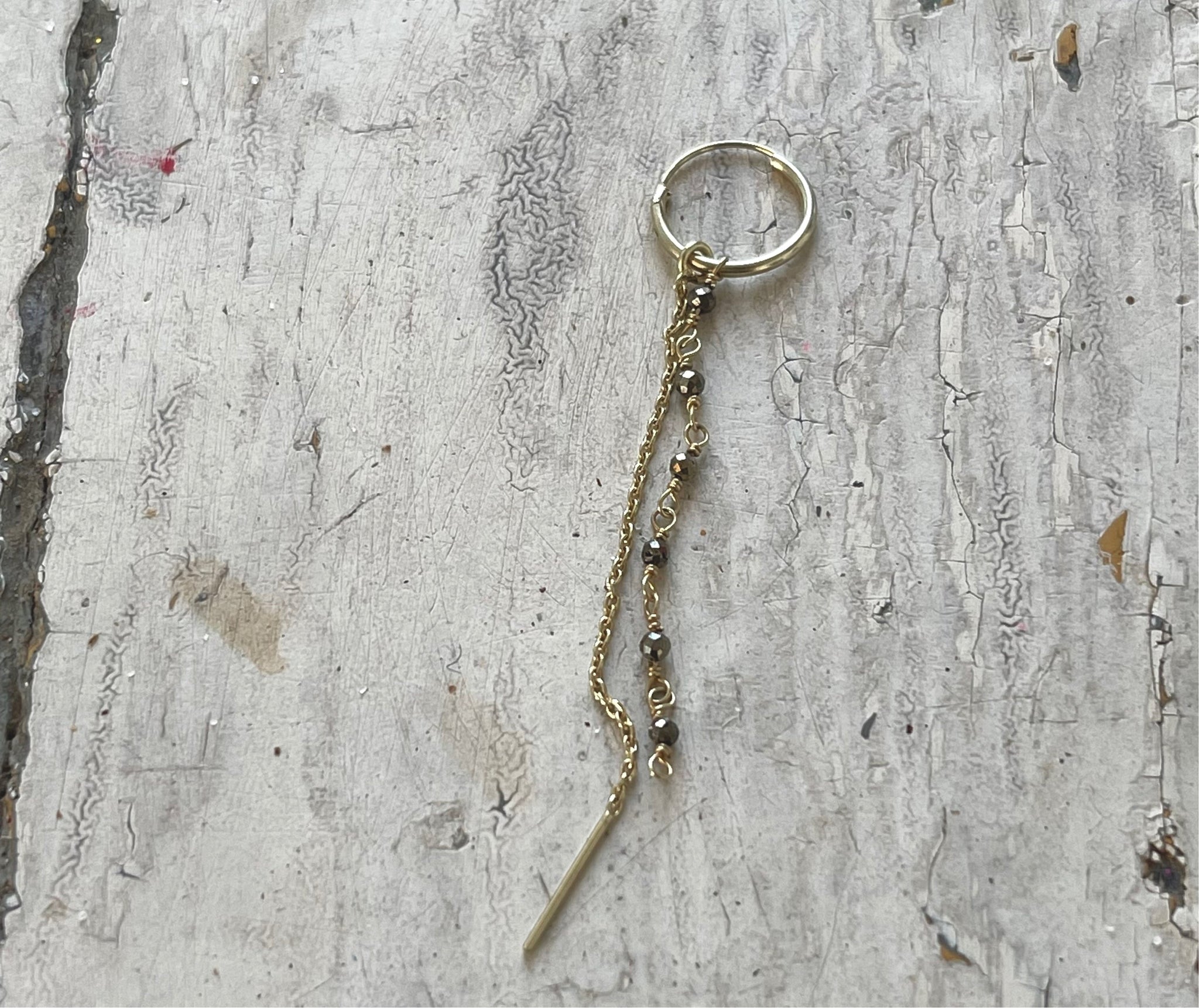 'Lena' hoops | 925 Silver | onyx