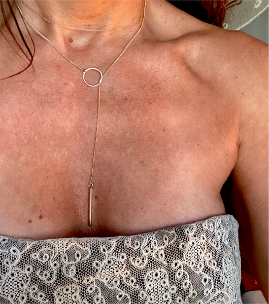 „Lazo' necklace | Oxidized silver