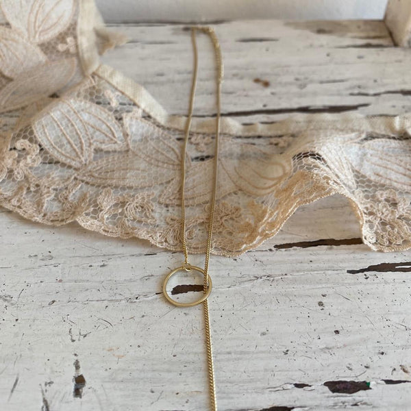 „Lazo' necklace | Oxidized silver