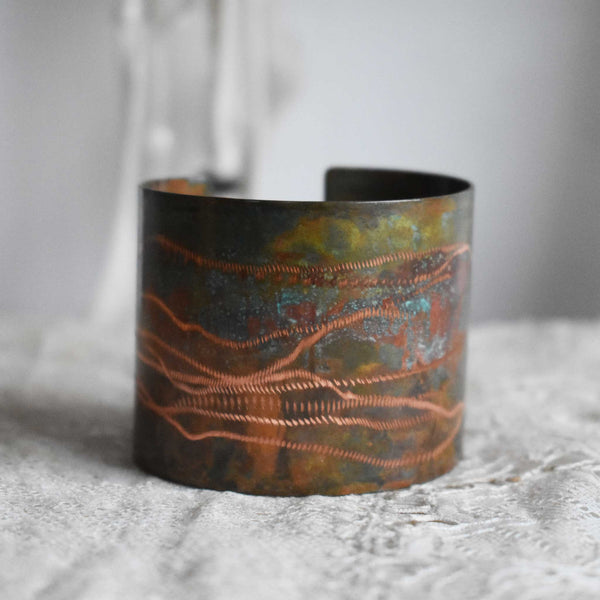 Argentine cuff | Oxidized copper