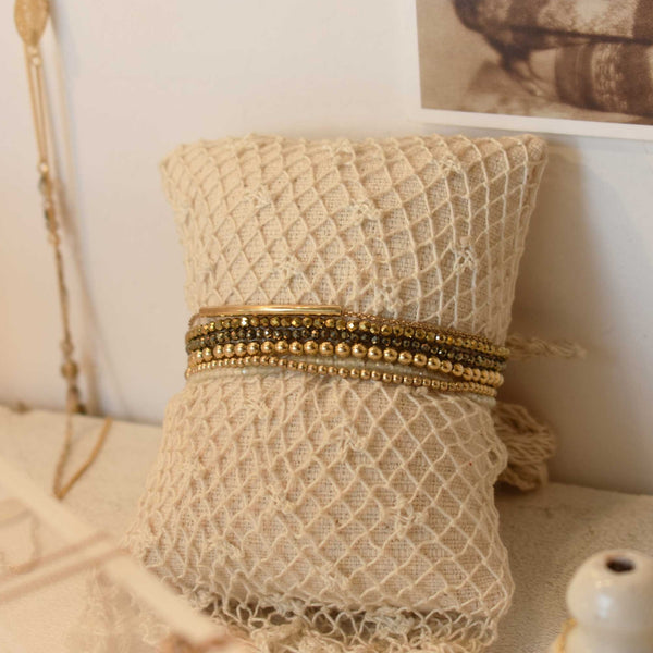 Pyrite Ella Gold  | Stone Bracelet