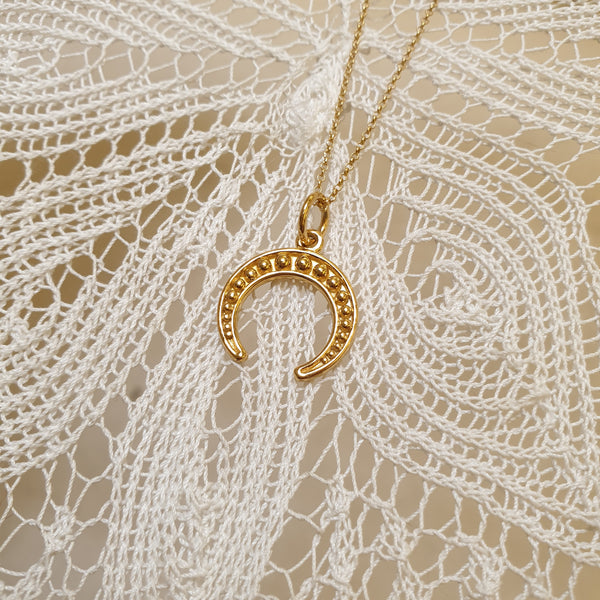 'Crescent bohemian moon' necklace | 925 Silver