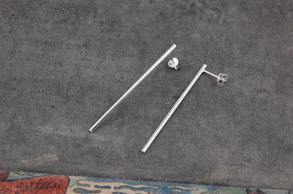 long bar earrings | 925 silver