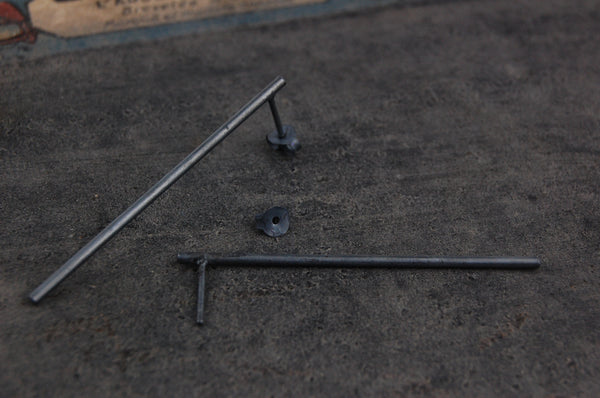 long bar earrings | 925 silver oxidized