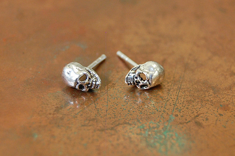 'skull' earstuds | 925 silver