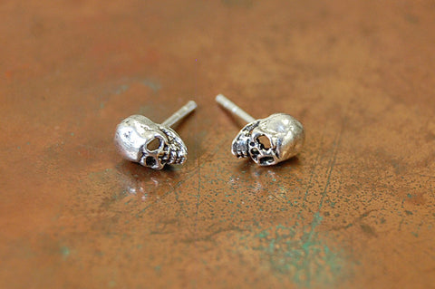'skull' earstuds | 925 silver