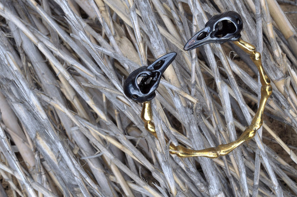 'Bird skulls' bracelet | Bronze