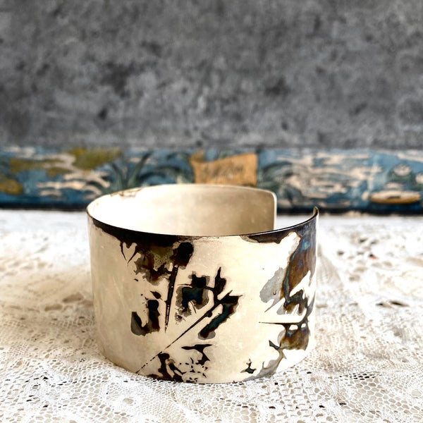 Argentine cuff bracelet | Oxidized copper