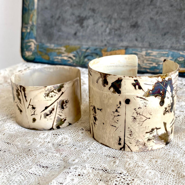 Argentine cuff bracelet | Oxidized copper