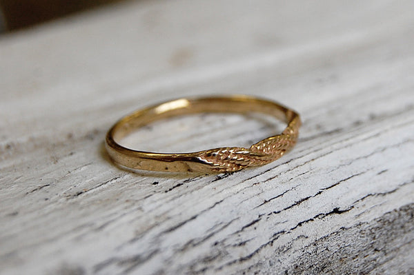 'trenza' ring |  bronze