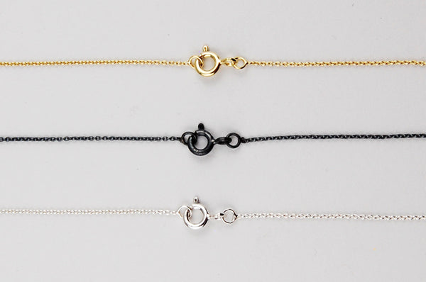 feather pendant necklace | 925 silver oxidized