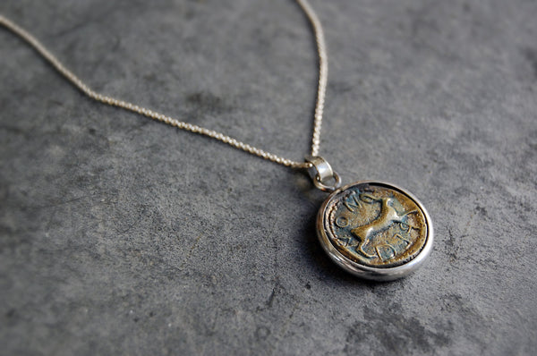 'roman coin' necklace | 925 silver | 20/20mm
