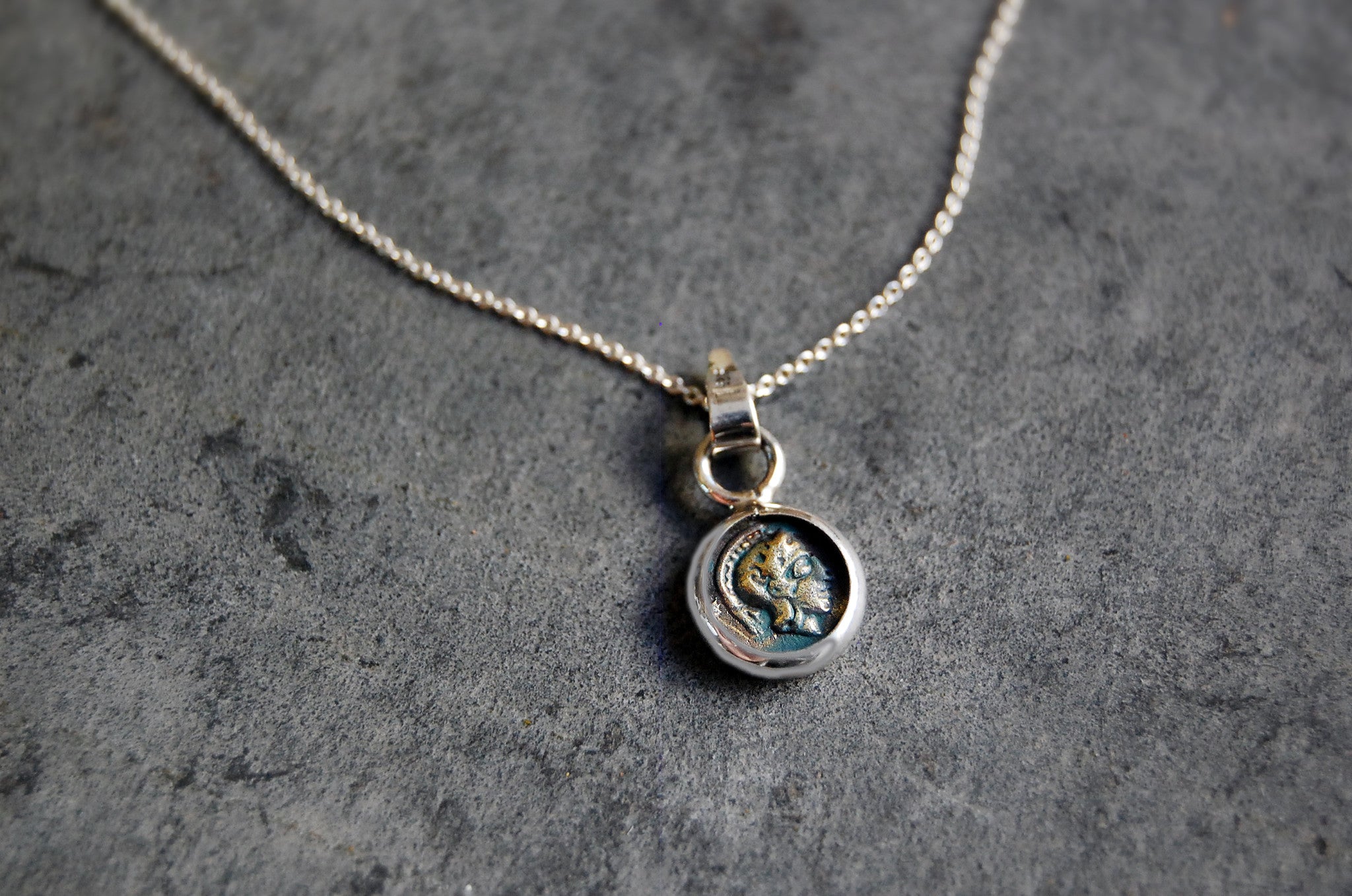 'roman coin' necklace | 925 silver | 10/10mm