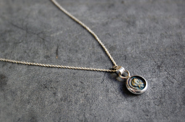 'roman coin' necklace | 925 silver | 10/10mm