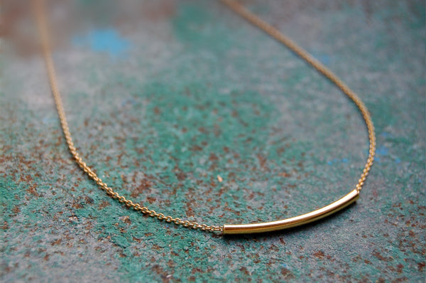 'Tubular bar' necklace | 925 Silver