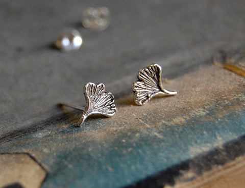 'ginkgo' earstuds | 925 silver