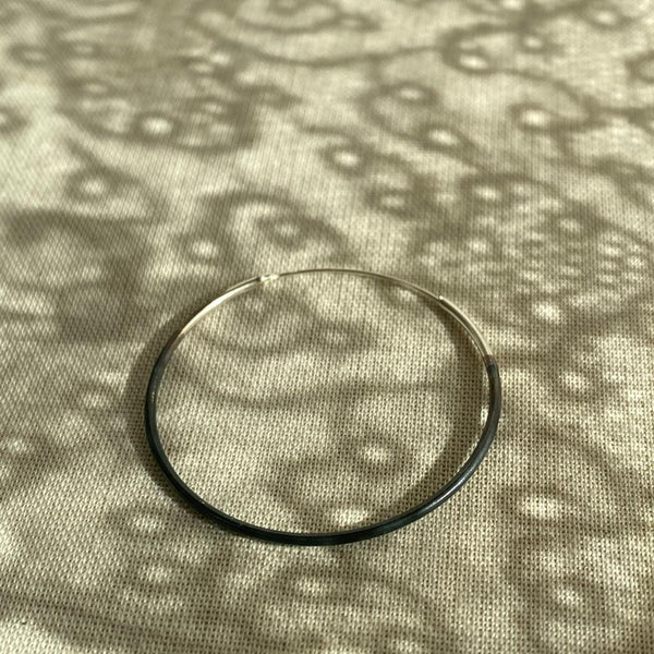 creolen "hoops" | 925 half oxidized silver | different sizes