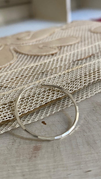 'Faceted' hoops | 925 silver | different sizes