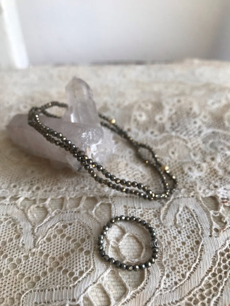 Pyrite Ella | Stone bracelet