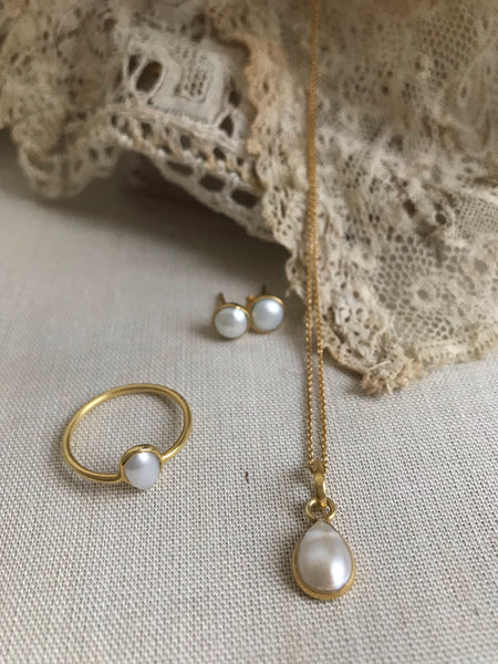 'perlada' necklace | 24k gold-plated