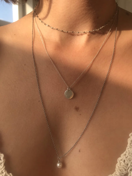 'medalla' necklace | 24k gold-plated