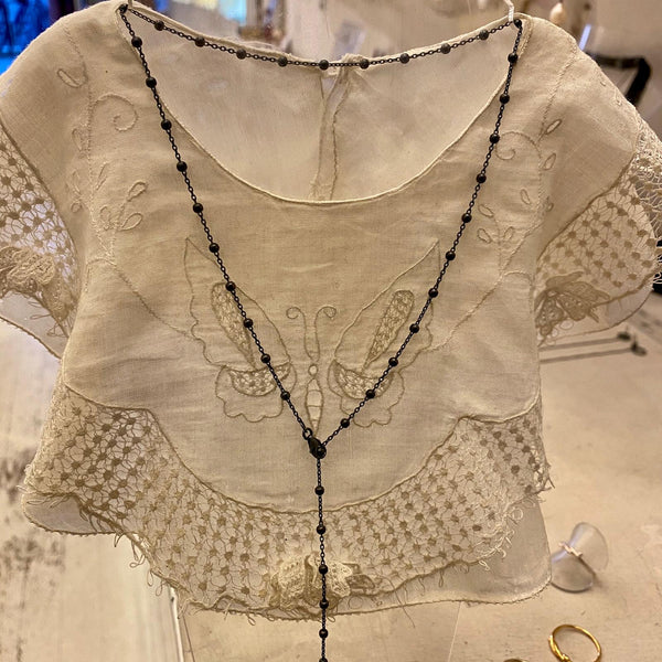 'rosario' necklace | 925 silver oxidized