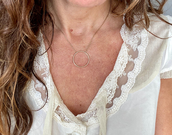 ‚Oda’ necklace ( 925 silver - 24 k goldplated )