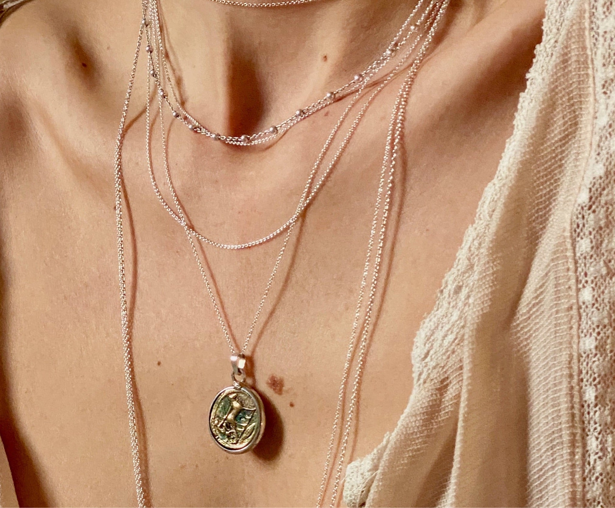 'roman coin' necklace | 925 silver | 20/20mm