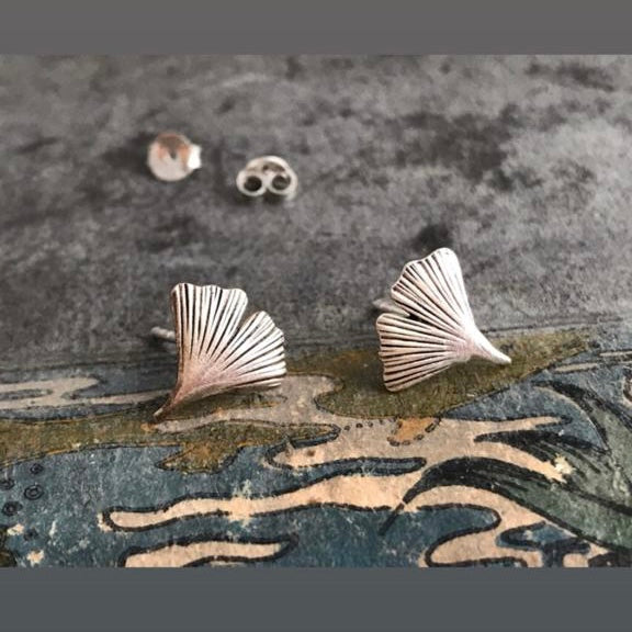 'ginkgo' earstuds | 925 silver