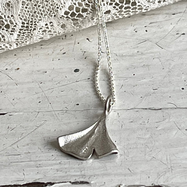 Gingko leaf necklace | silver 925