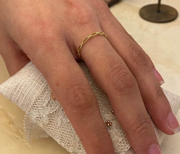 'shallot' ring | 24k gold-plated