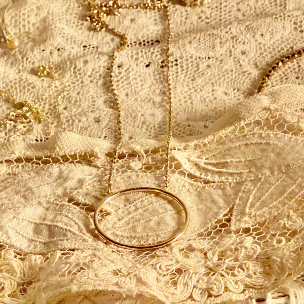 ‚Oda’ necklace ( 925 silver - 24 k goldplated )