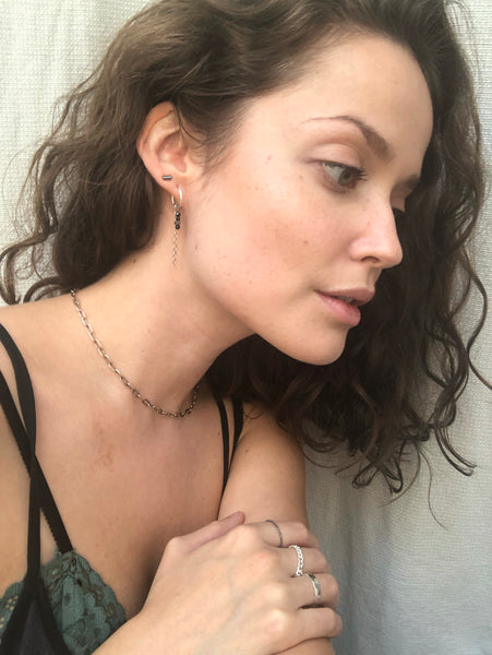 'Berlin' chain hoops | 925 Silver | 12 mm